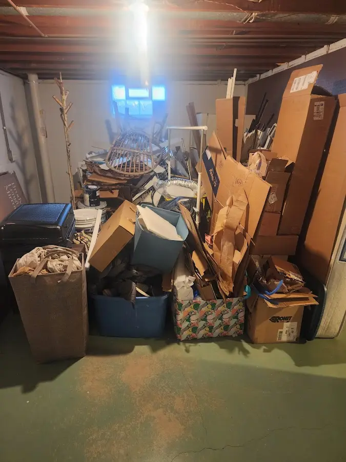 Roll-off dumpster container at job site for Concrete Dumpster Rental in Fairhope